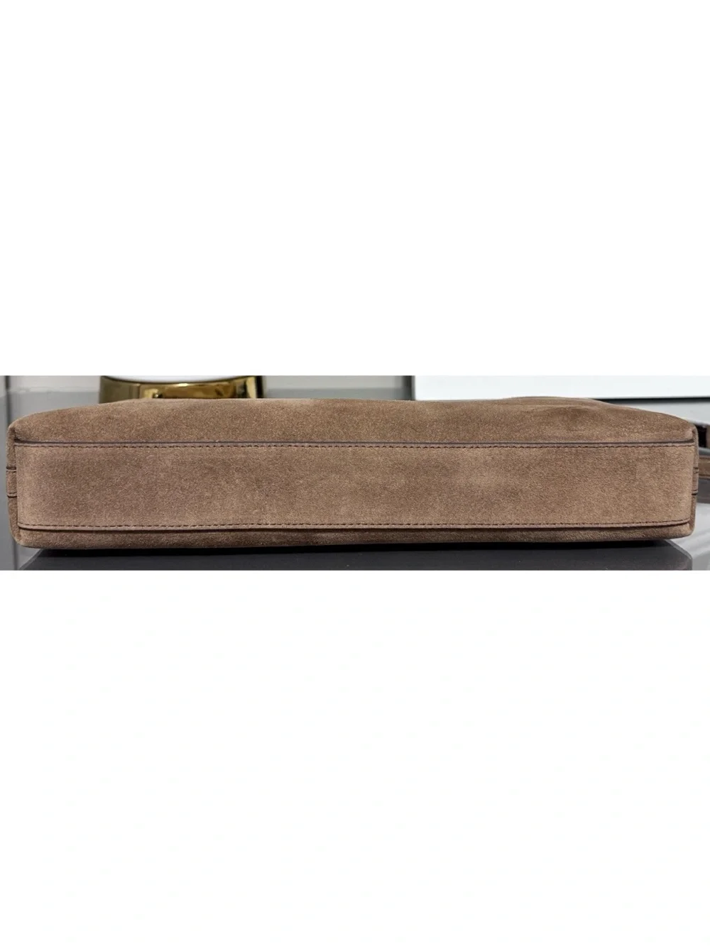 TORY BURCH Limited Edition Suede Convertible Crossbody Bag, RIVER ROCK